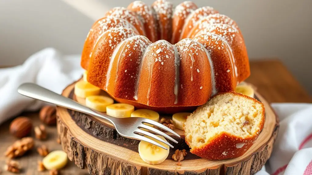 moist banana bundt delight