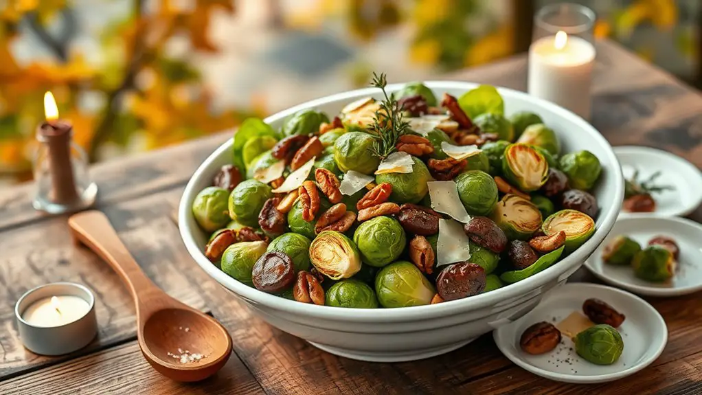 nutty brussels sprouts salad