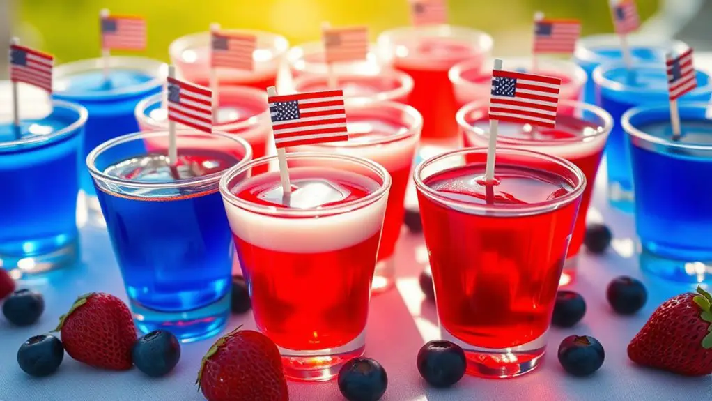 patriotic jello shot treats