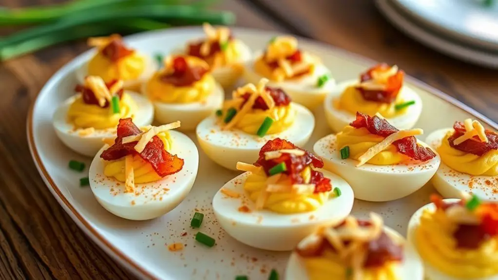 savory bacon cheddar eggs