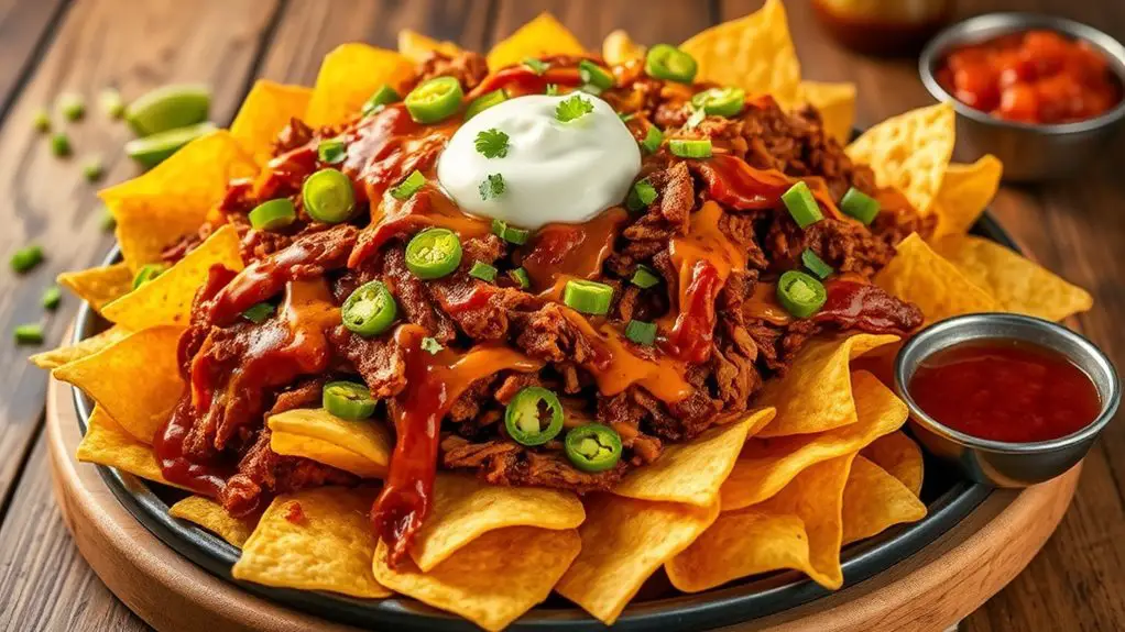 savory bbq nacho delight