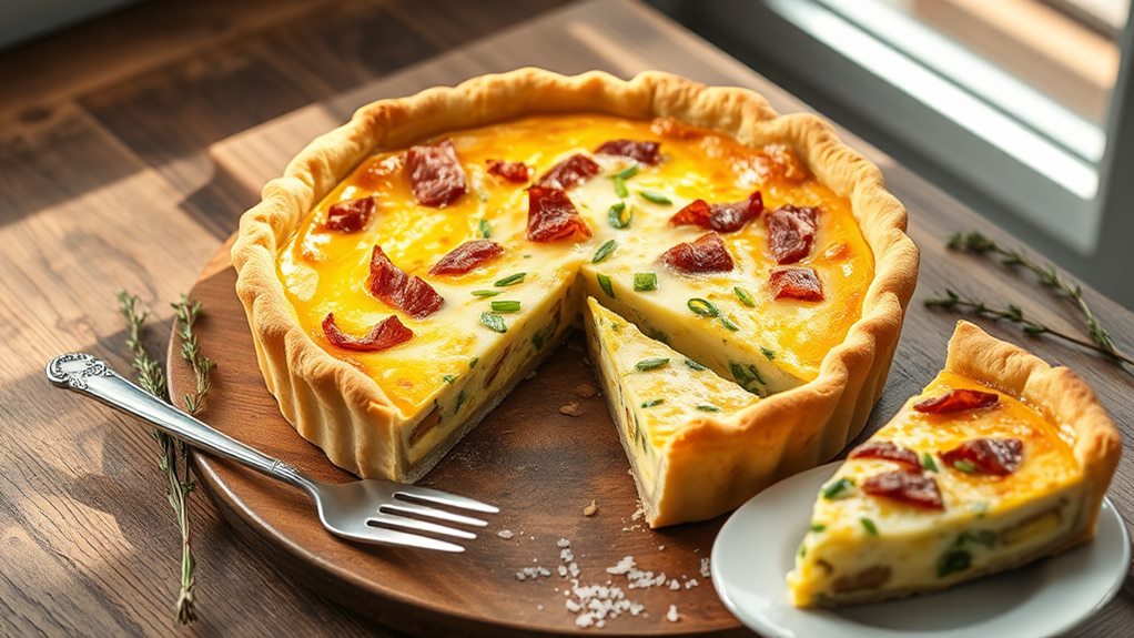 savory french egg tart