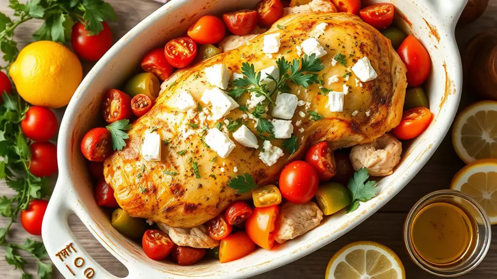 savory mediterranean chicken dish