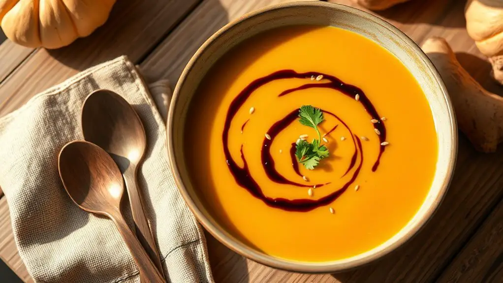 savory squash ginger soup