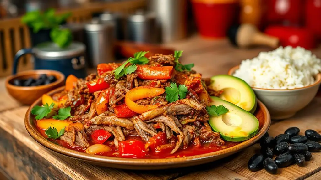 shredded beef in sauce