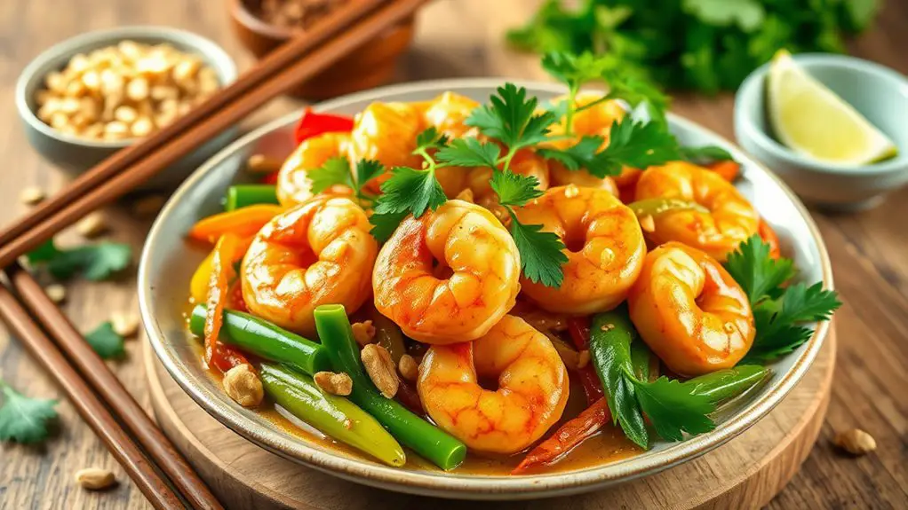 shrimp in peanut sauce