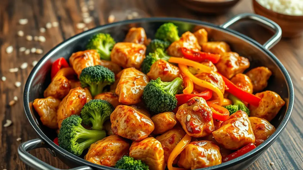 sizzling chicken broccoli delight