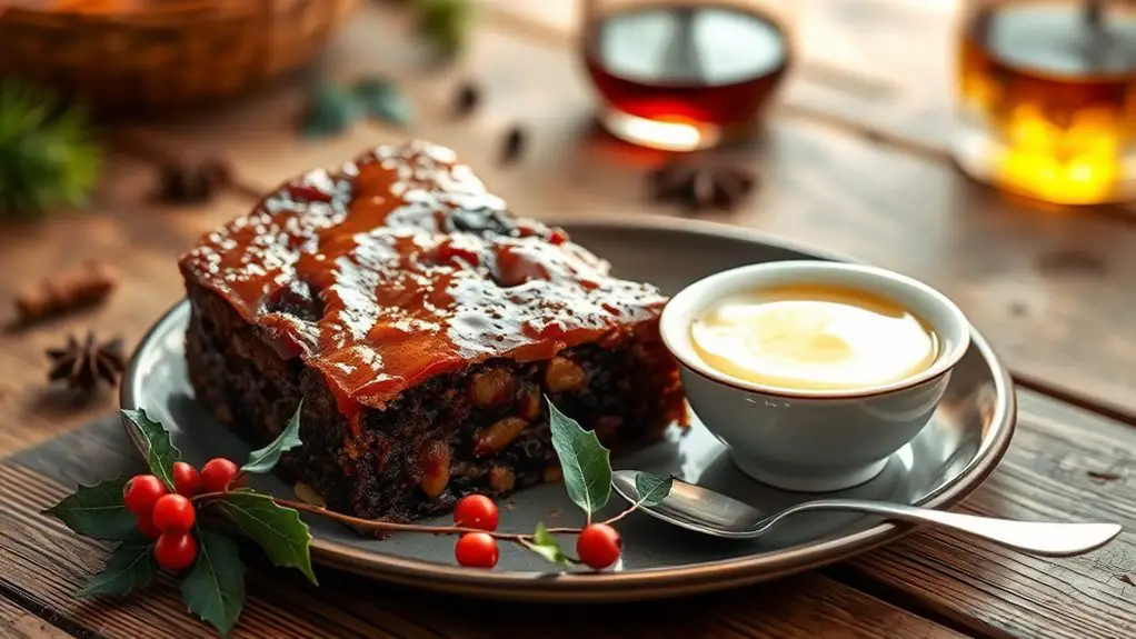 spiced holiday steamed dessert