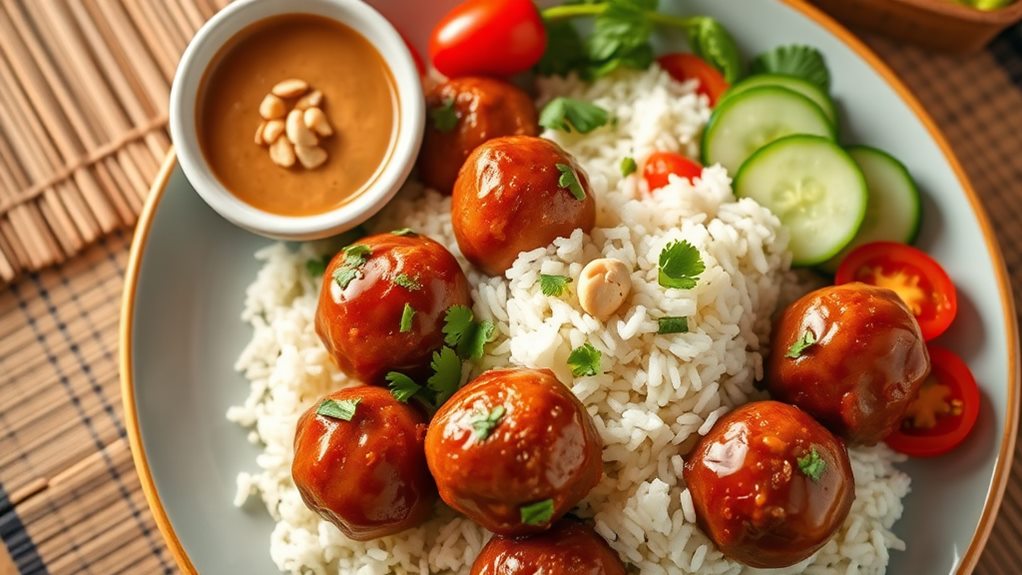 spicy thai meatball recipe