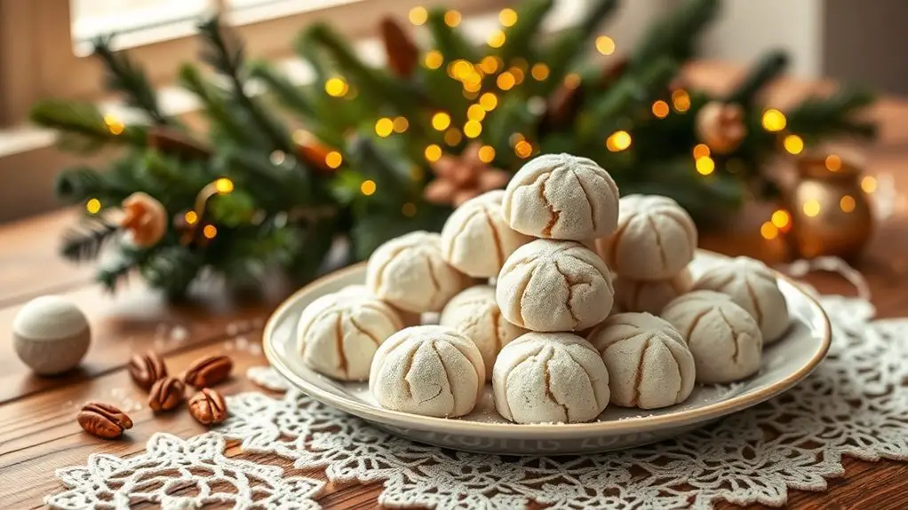 sweet almond powdered cookies