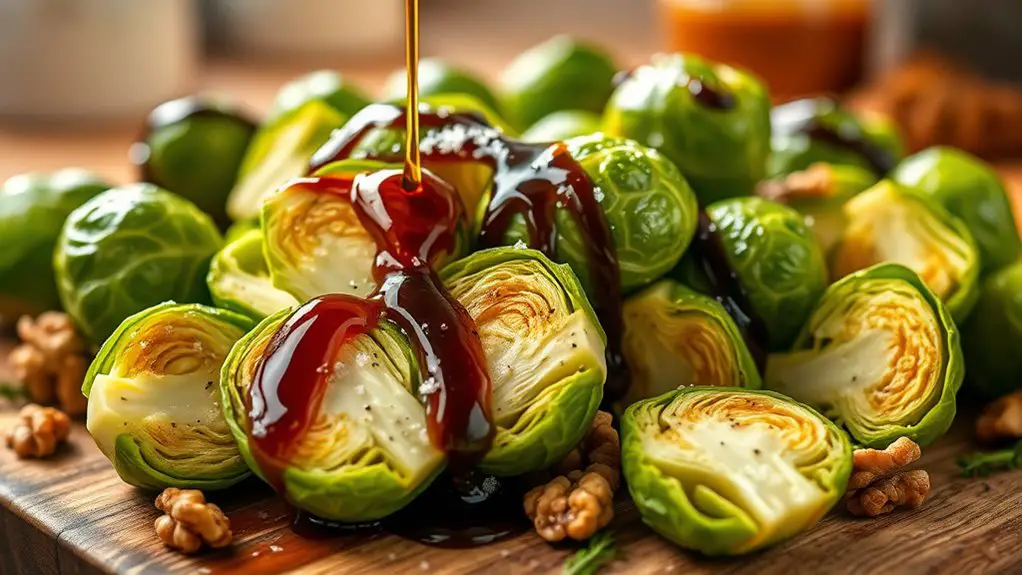 sweet and tangy brussels sprouts