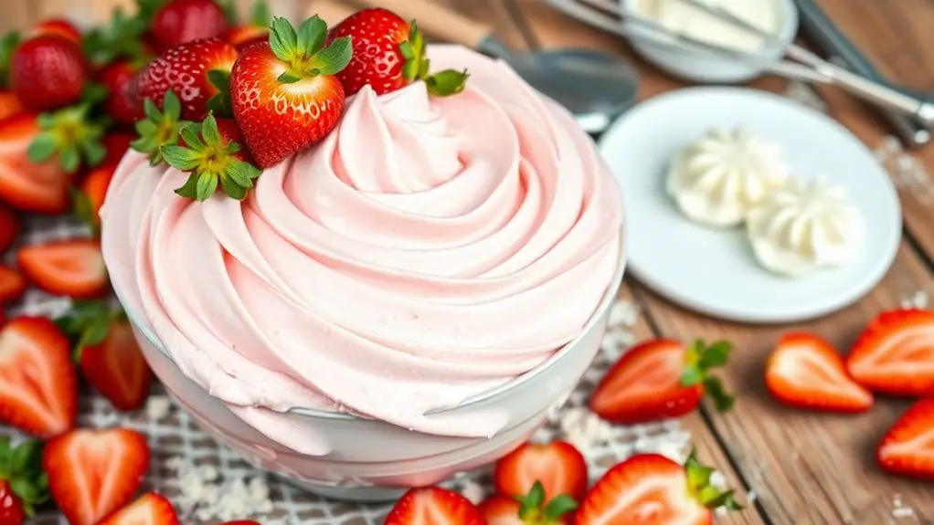 sweet berry cream frosting