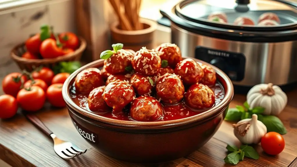 tender meatballs in sauce