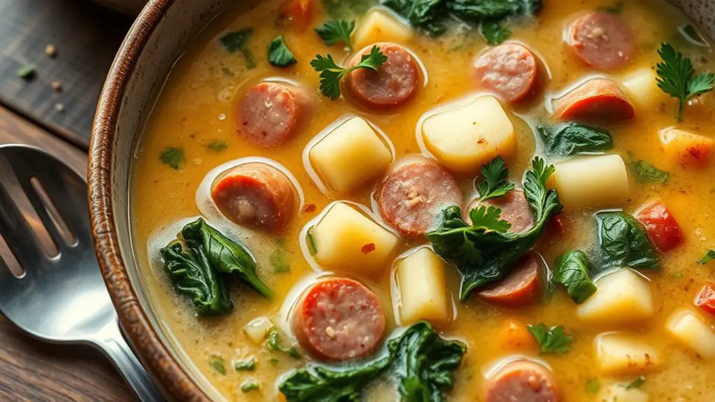 tuscan sausage potato soup