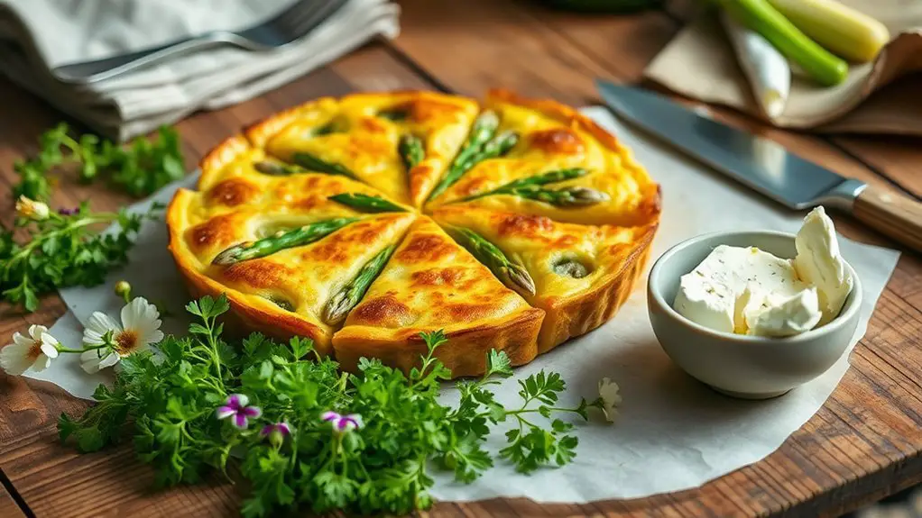 vegetable filled egg dish