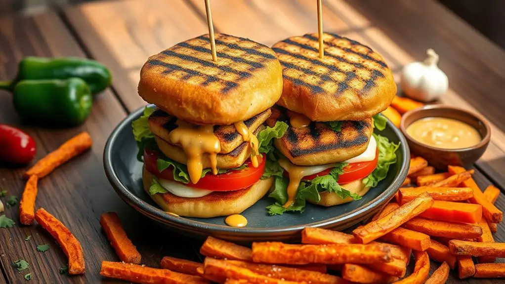 zesty cheese burger delight