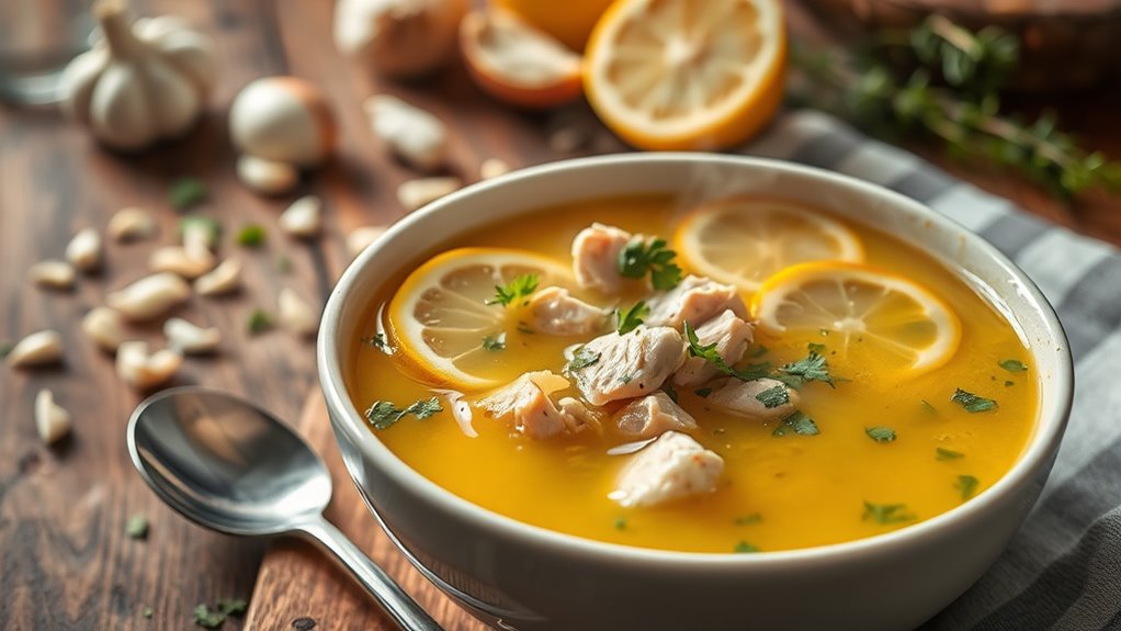 zesty citrus chicken broth